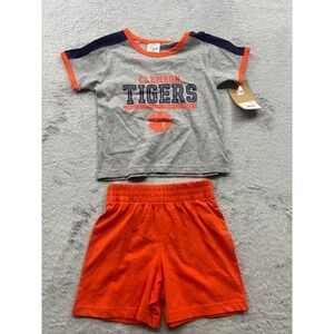 Rivalry Threads Clemson Tigers Toddler Boys Shirt and Shorts Set Gray Orange 3T